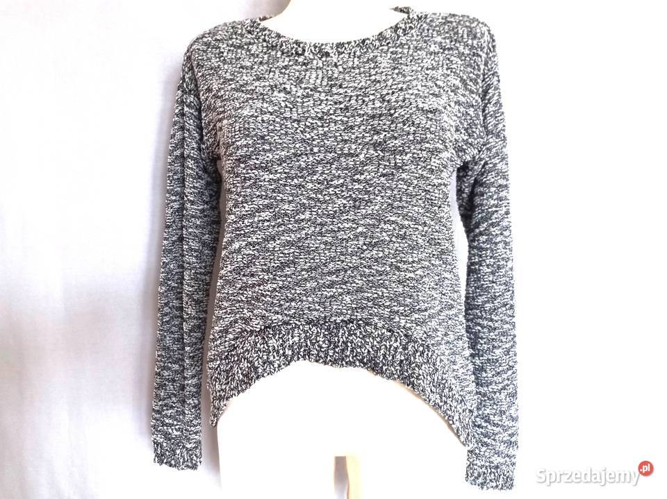 SWETER czarnobiały Damski r 38 NOWY
