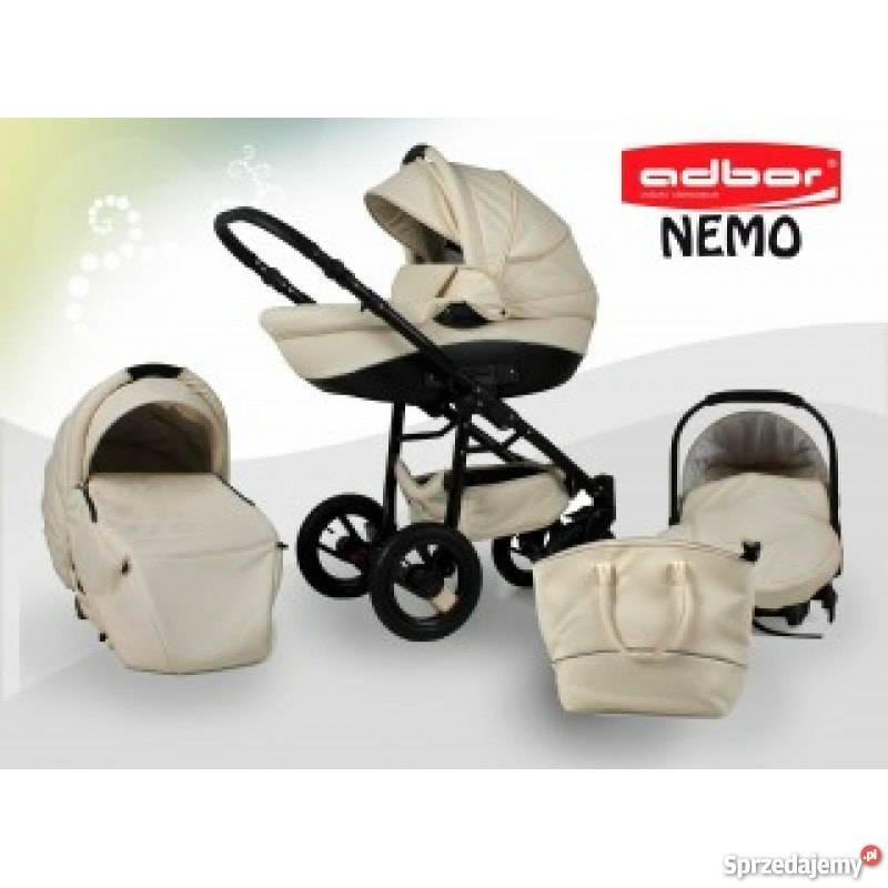 Wózek 3w 1 Adbor Nemo Exclusive Wielofunkcyjne Puńców