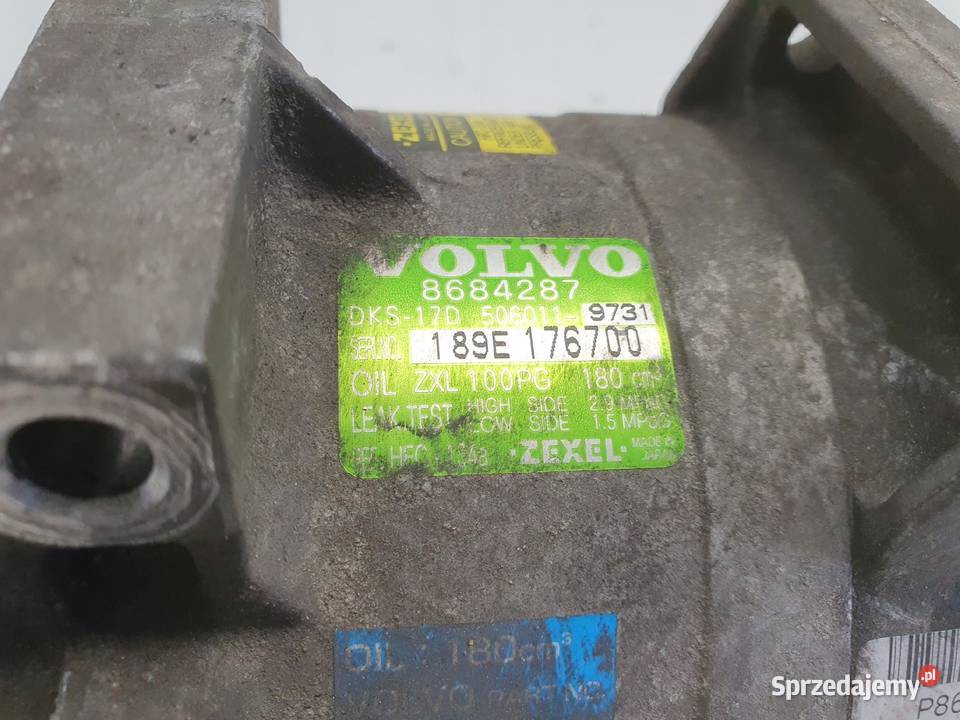 SPRĘŻARKA KLIMATYZACJI Volvo S60 V70 II 24 B osobowe Kompresory klimatyzacji Rudka sprzedam