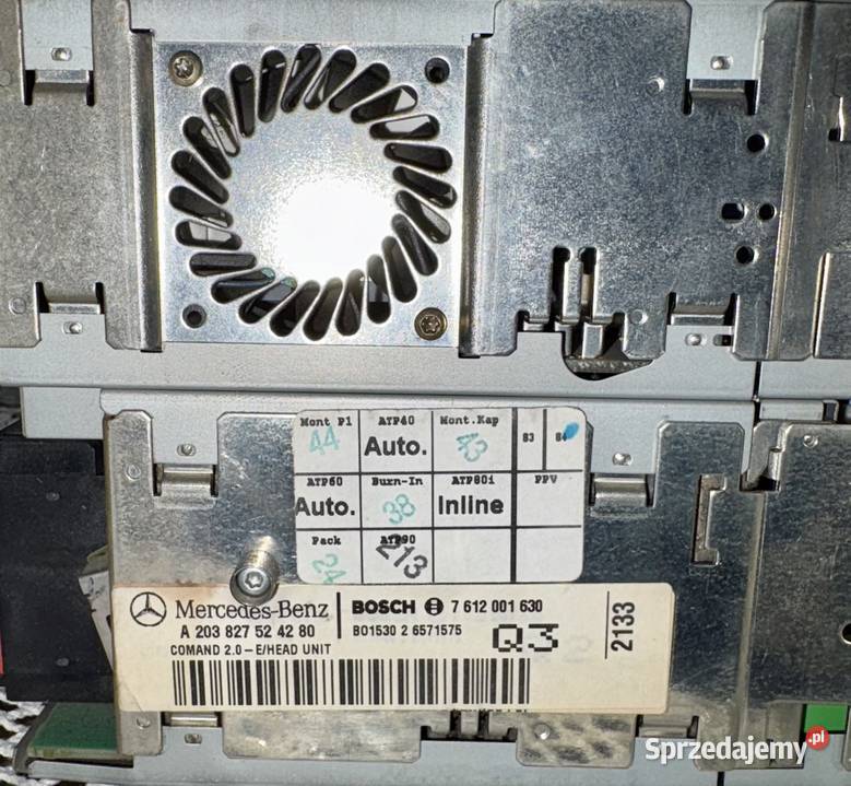 Radio Nawigacja Mercedes Menu Europa W203 W209 Konin