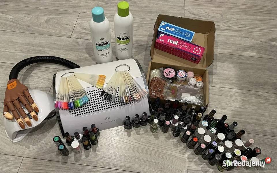 Zestaw do manicure hybrydowego żelowego Szczerbice sprzedam