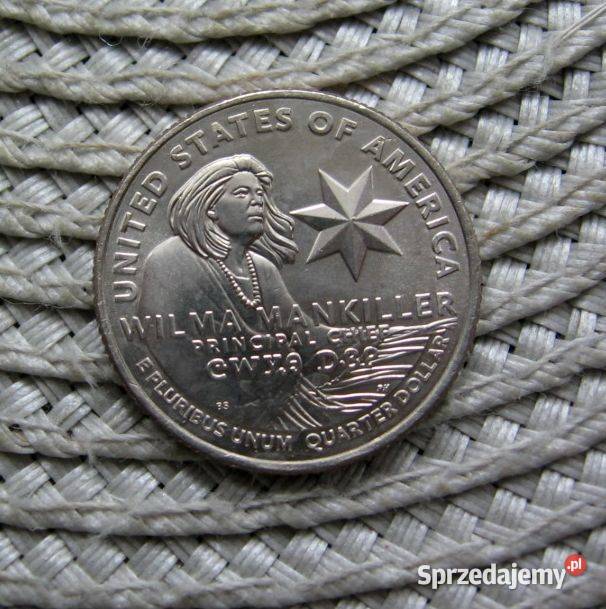 USA 25 Cent 2022r P Wilma Mankiller Numizmatyka Kalisz sprzedam