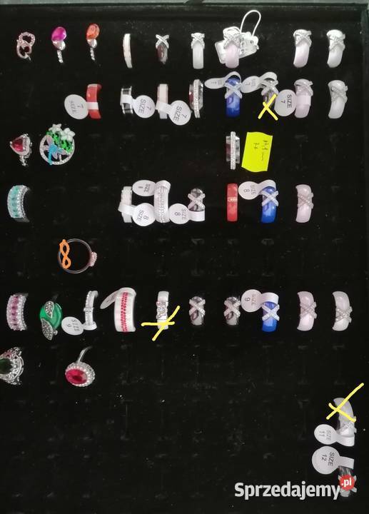 Pierścionki ceramiczne Stainless Steel pozłacane Kobylany