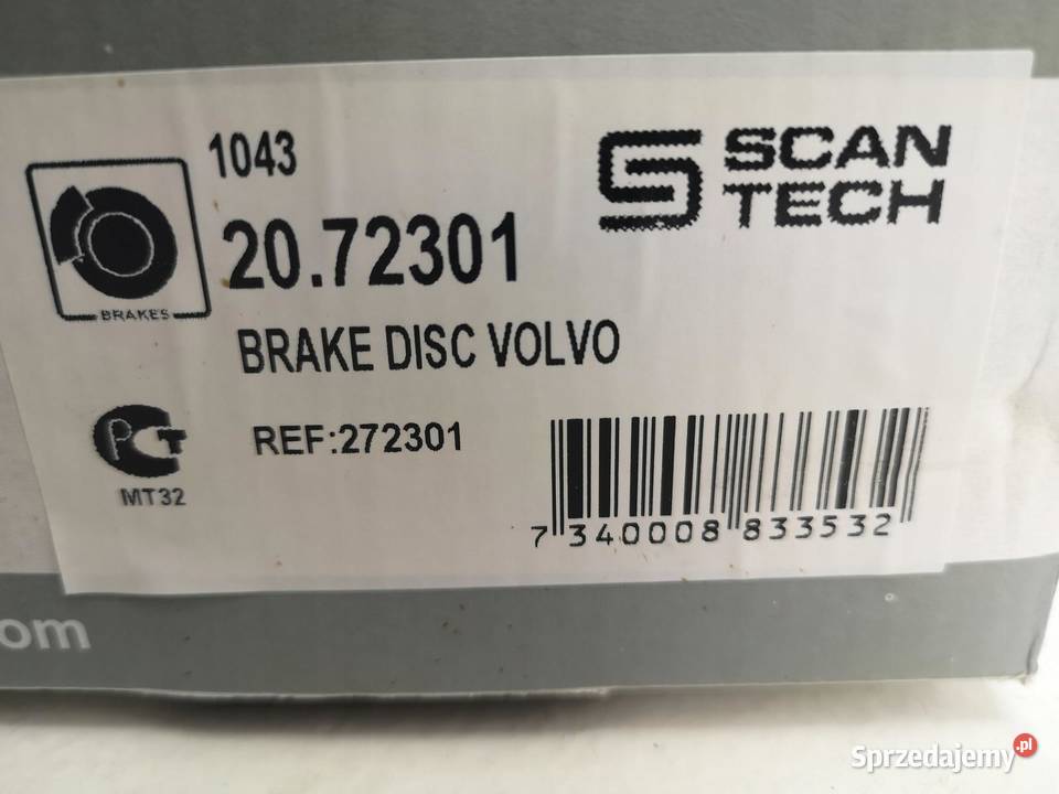 TARCZE HAMULCOWE TYŁ LEWAPRAWA VOLVO S60 V70 24