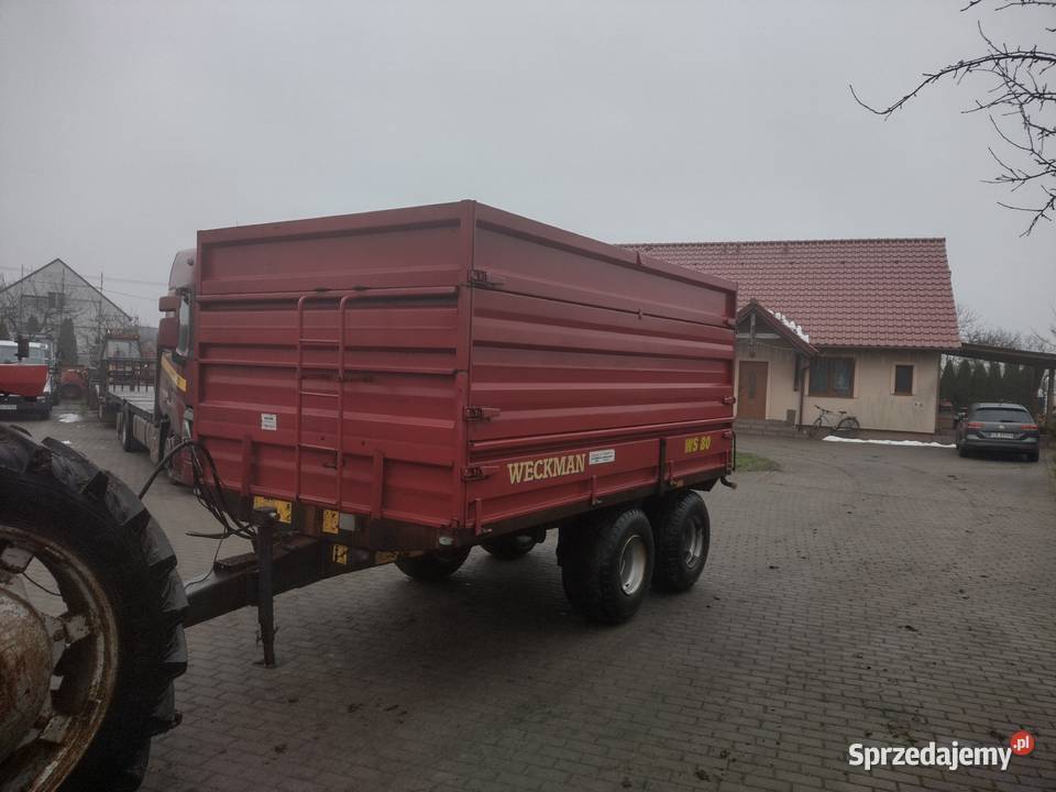 Przyczepa rolnicza tandem 8 ton wywrotka na tył