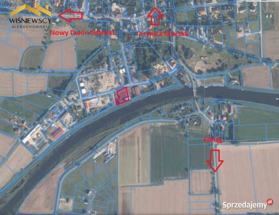 Działka o pow 2300 mkw z budynkami o pow 530 mkw Sprzedaż Sztutowo