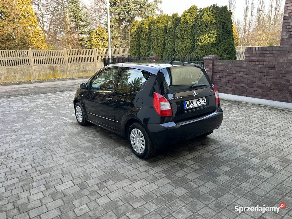 Citroen C2 11i Exclusive Klimatyzacja Rok produkcji 2009 Ostrzeszów