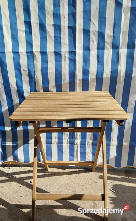 STOLIK DREWNIANY SKŁADANY Pyrzyce