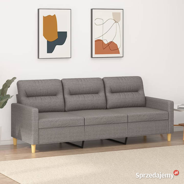 Sofa 3osobowa kolor taupe 180 tapicerowana mazowieckie Warszawa
