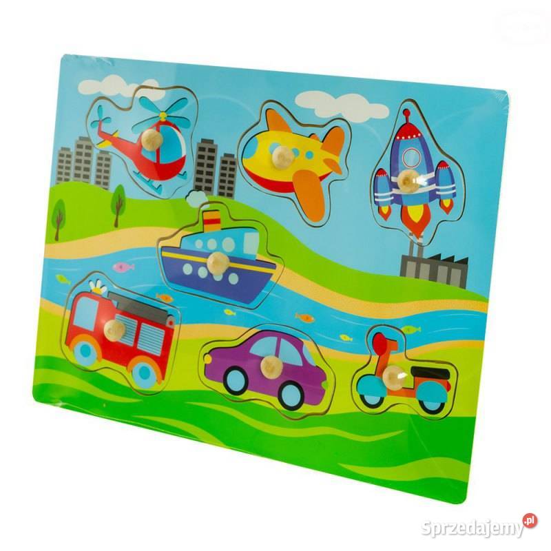 Drewniane puzzle 30x22 ULICA II 8 elementów Bielsk Podlaski