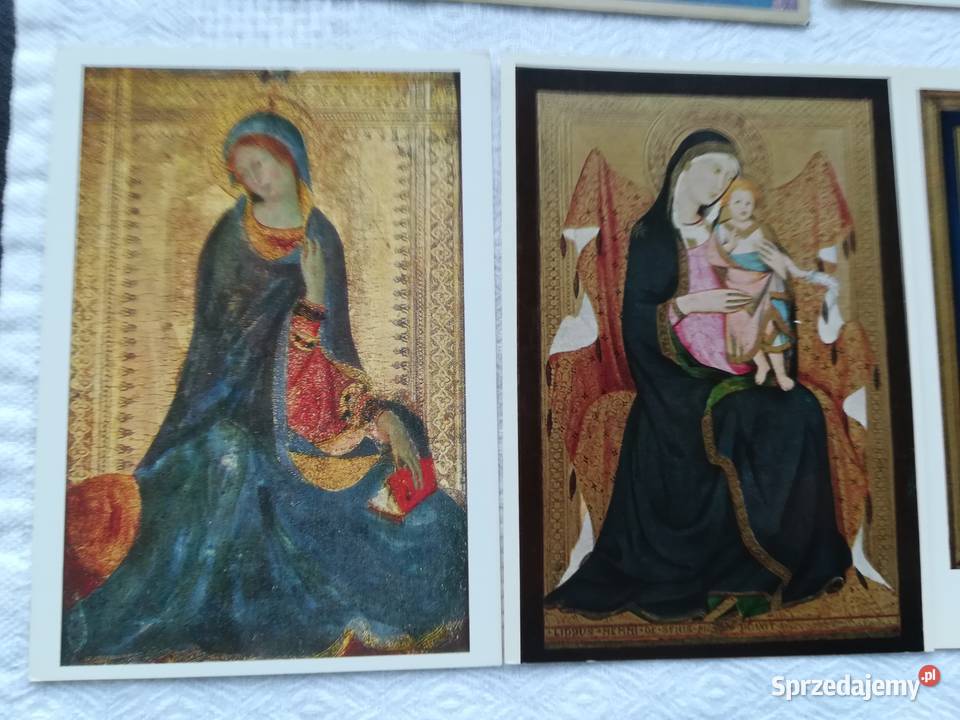 zestaw kartek z Madonnami historia sztuki sztuka Pozostałe Gdańsk