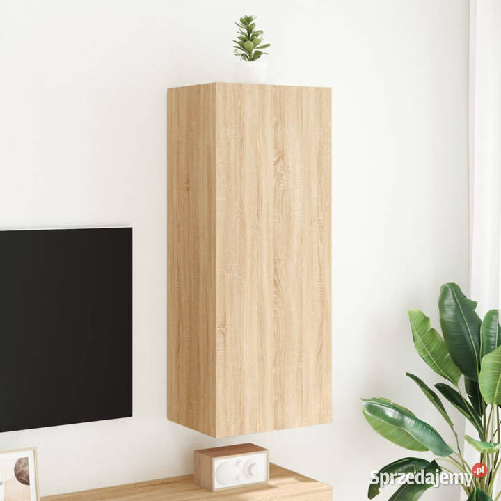 Ścienna szafka TV dąb sonoma 405x30x102 WM836933 mazowieckie