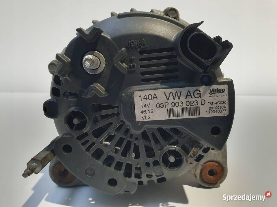 ALTERNATOR VW Polo V 12 TDI valeo 03P903023D lubelskie Chełm