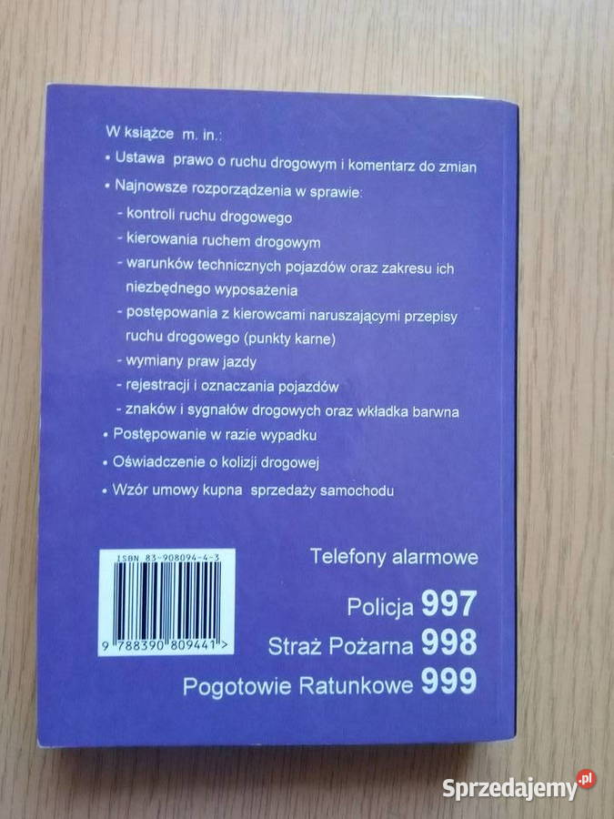 Kodeks drogowy 2000r J Kęsicki prawo i administracja Dąbrowa Górnicza