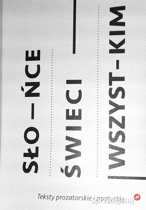 Słońce świeci wszystkim Red Krystyna Chełm