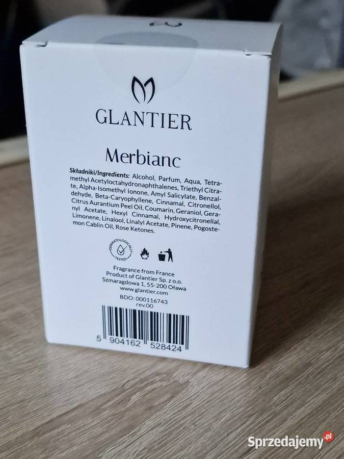Perfumy Glantier Merbianc 100 ml Bydgoszcz