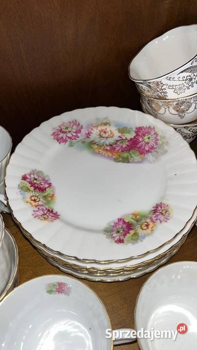 Filiżanka z talerzykiem deserowym Secesja Syg Gdańsk sprzedam