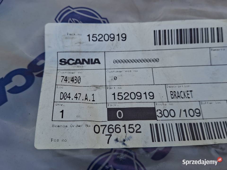 SCANIA R UCHWYT WSPORNIK MOCOWANIE HALOGENU NOWY ciężarowe sprzedam