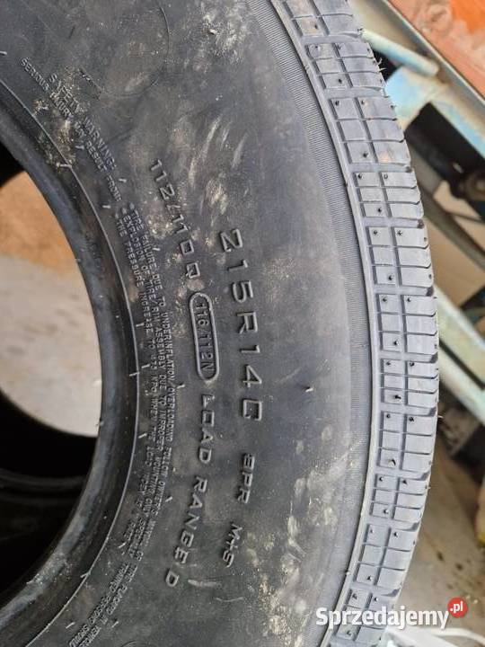 opony wielosezonowe 215R14C Nowe laweta Żeliszów