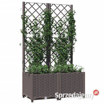 vidaXL Donica ogrodowa z kratką brązowa Warszawa