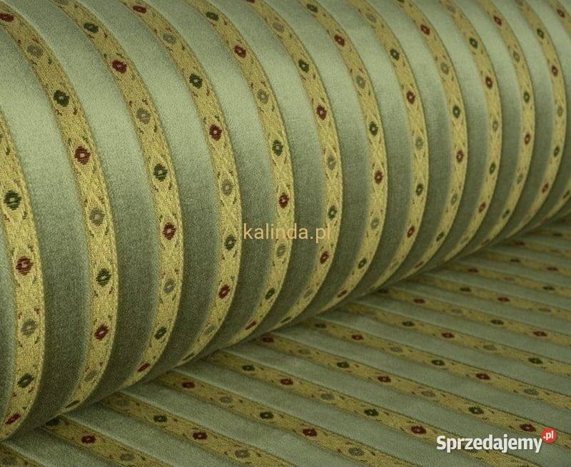 Tkanina tapicerska pluszowa Bari Pasy Kraków