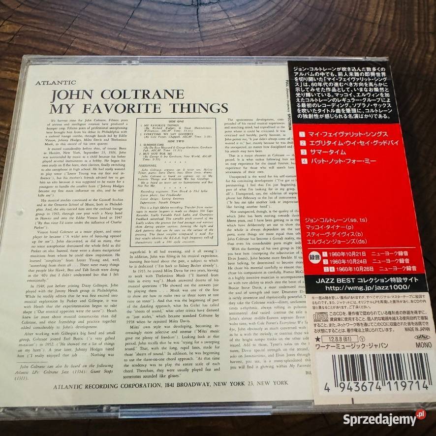 John Coltrane My Favourite Things S Japan Obi CD Płyty i kasety małopolskie Kraków