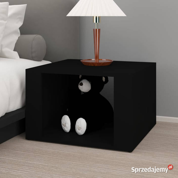Szafka nocna czarna 57x55x36 materiał Nocne Warszawa