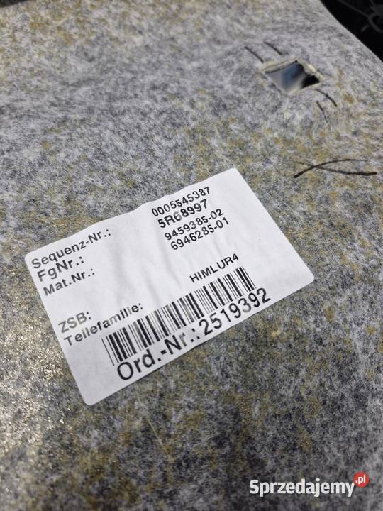 BMW F48 SUFIT PODSUFITKA CZARNA M PAKIET KOMPLET dolnośląskie