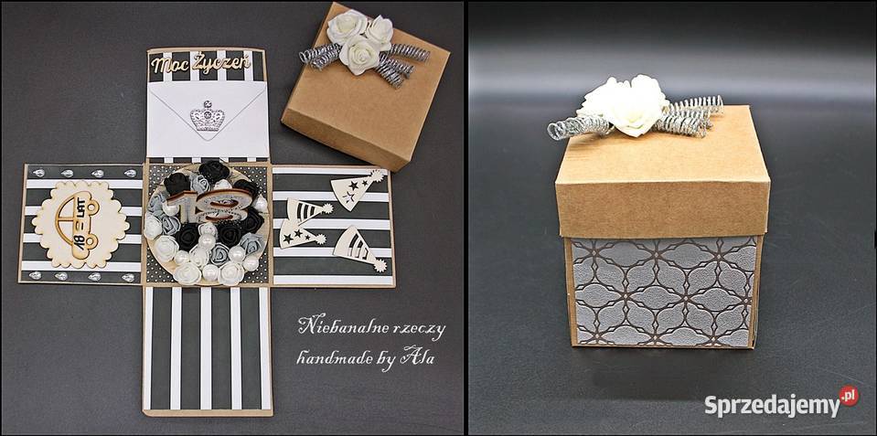 Exploding box chrzest ślub urodziny pudełko Kutno sprzedam
