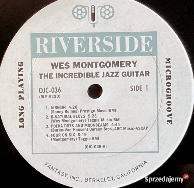 Wes Montgomery The Incredible Jazz Guitar Of Wes 1 płyta zachodniopomorskie Szczecin sprzedam