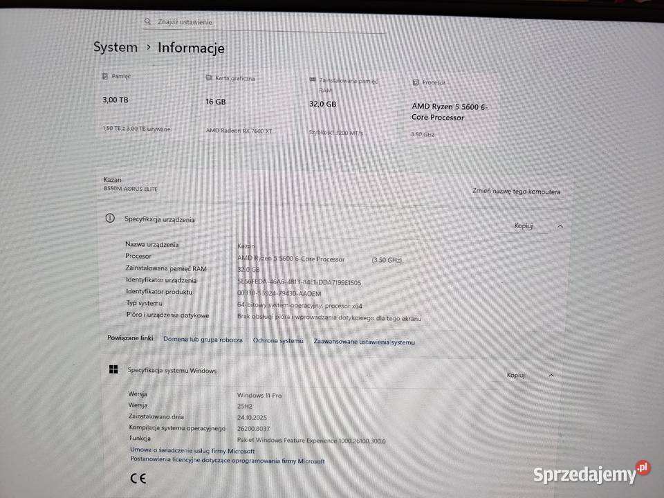 Komputer stacjonarny 3000 śląskie