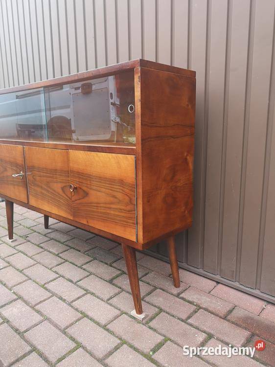 Komoda Szafka RTV Niska PRL 116 Stara Renowacji Meble Swarzędz