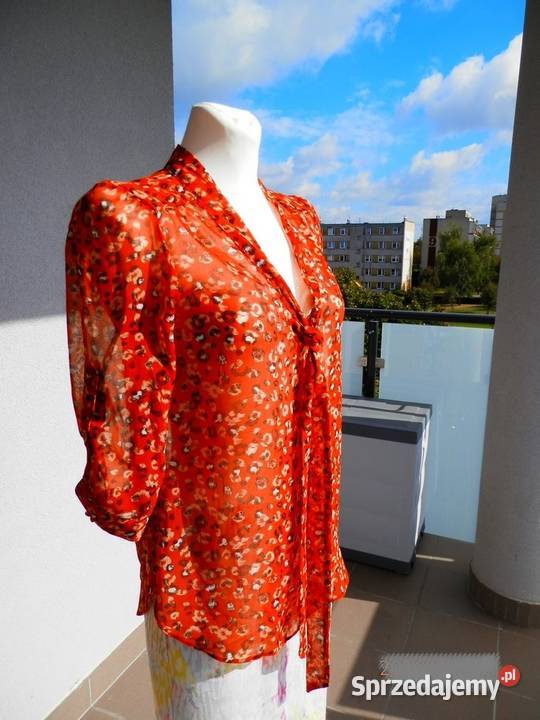 Bluzka Dorothy Perkins Modny Nadruk Wiązanie S Łomża