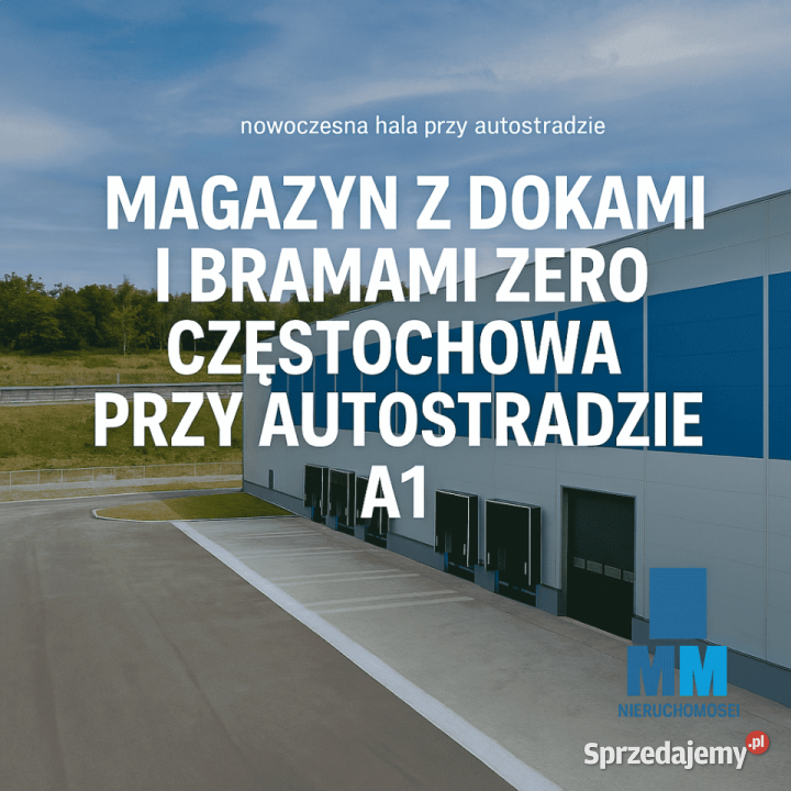 Magazyny do wynajęcia śląskie Częstochowa A1 winda