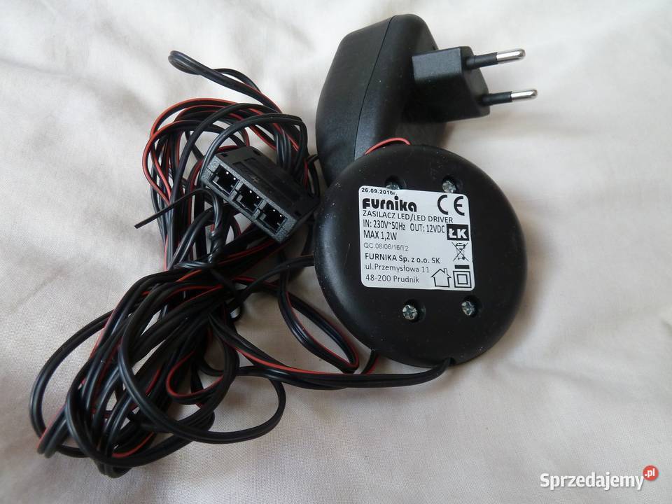 Zasilacz sieciowy taśm Led 12 V 100 mA Furnika z Warszawa sprzedam