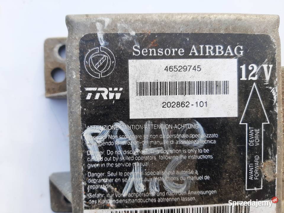 Sensor moduł poduszek Air Bag Fiat Siena Palio