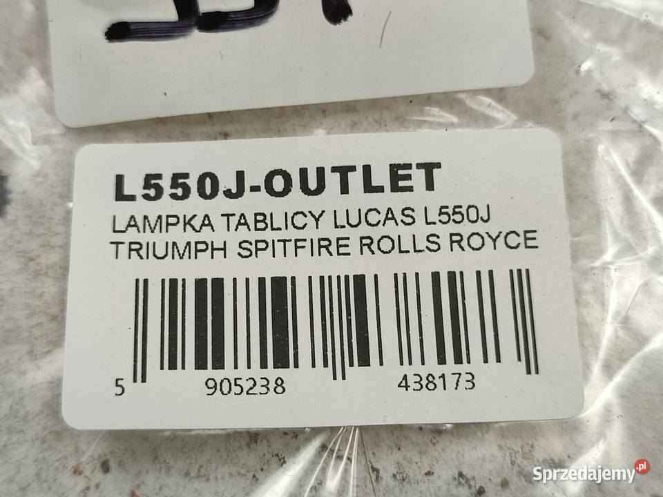 LAMPKA TABLICY TRIUMPH SPITFIRE ROLLS ROYCE