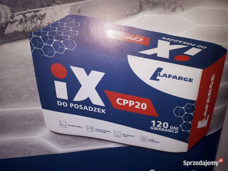 Zaprawa cement iX IX CPP20 Lafarge do posadzek łódzkie Będków