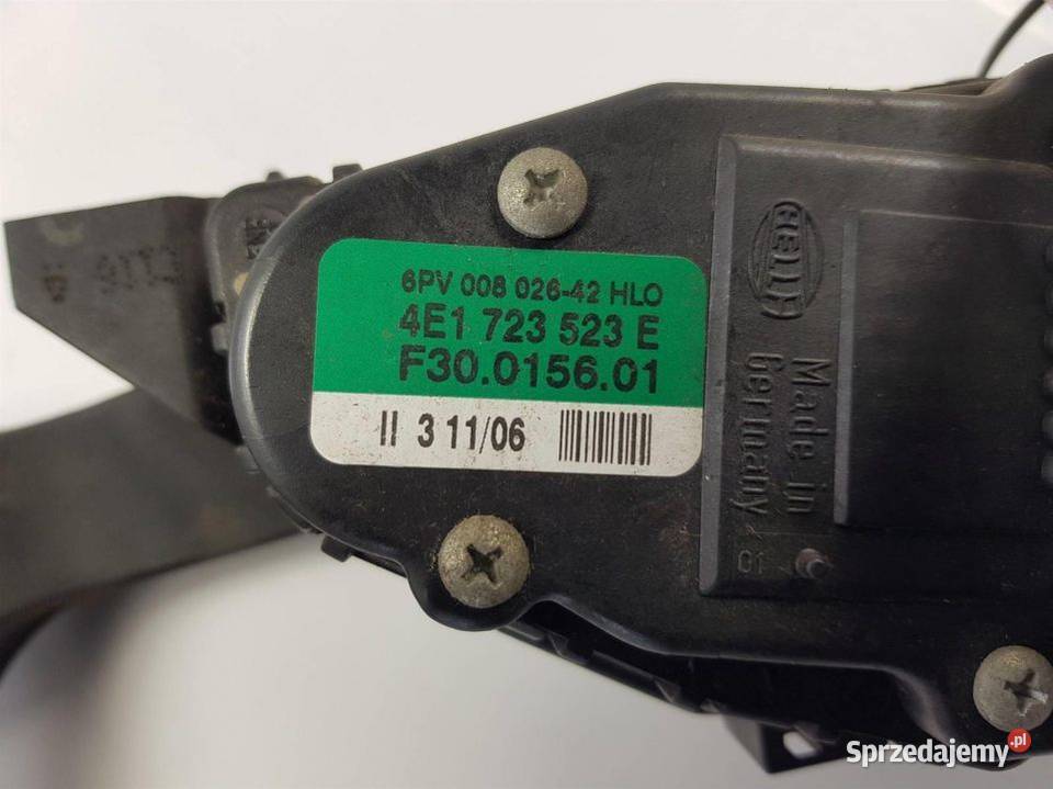 PEDAŁ GAZU AUDI S8 D3 4E1723523E osobowe Pozostałe Lipno sprzedam