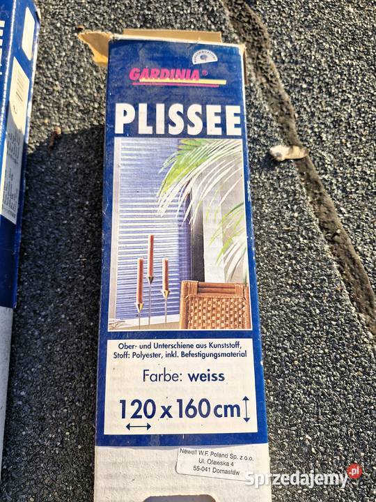 Gardina roleta plisowana plisa biała 120x160 Nowy Dwór Mazowiecki