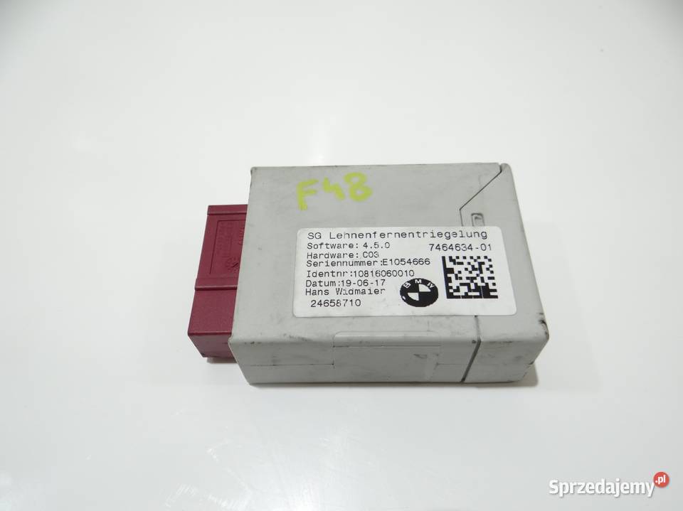 MODUŁ STEROWNIK FOTELA BMW X1 F48 7464634 sprzedam