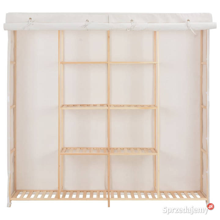 Szafa biała 173x40x170 materiałowa WM248198 Warszawa