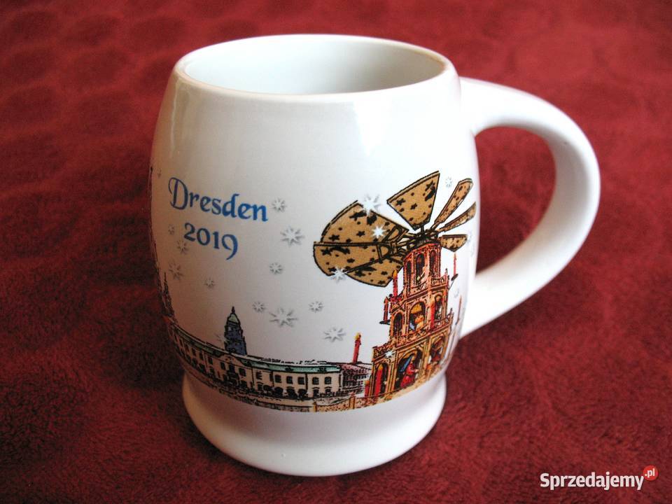 Kufel do piwa Weihnachtsmarkt Drezno 2019 r wielokolorowy Siedlce