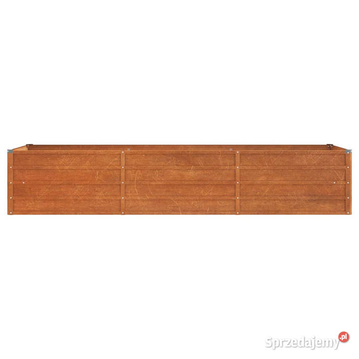 Podwyższona donica rdzawa 240x80x45 stal Donice Warszawa sprzedam
