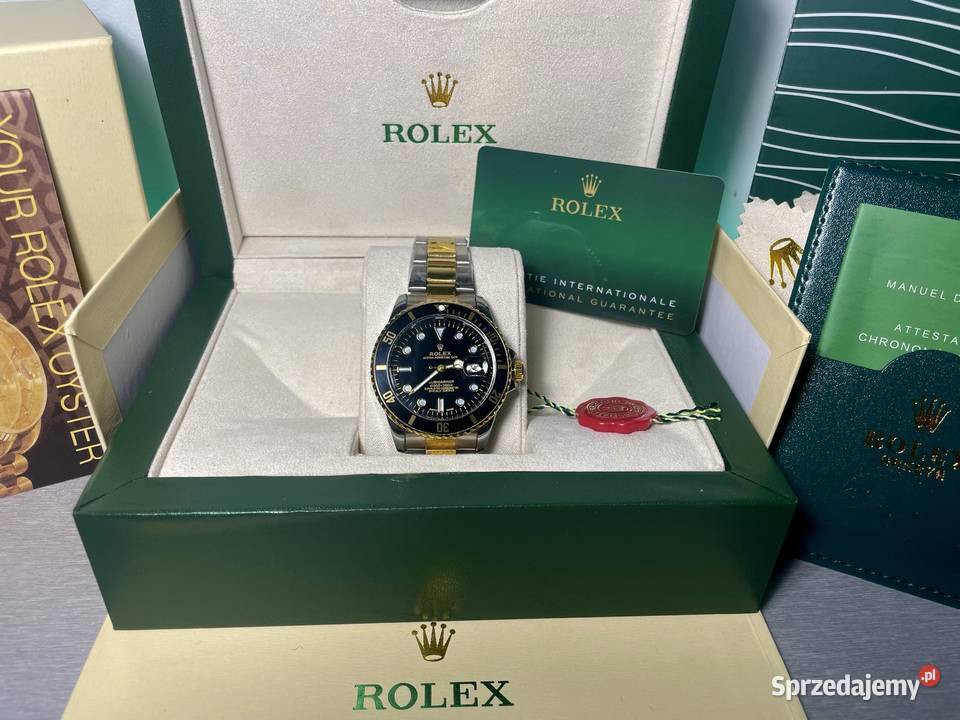 ROLEX SUBMARINER ケース Promocja Zegarek Męski Rolex Submariner Black Gold Date