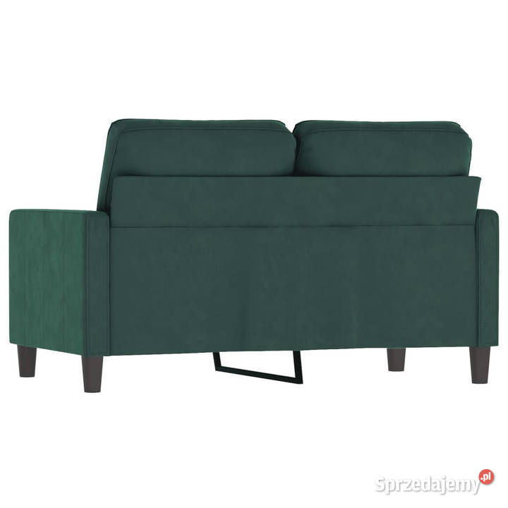Sofa 2osobowa ciemnozielona 120 tapicerowana