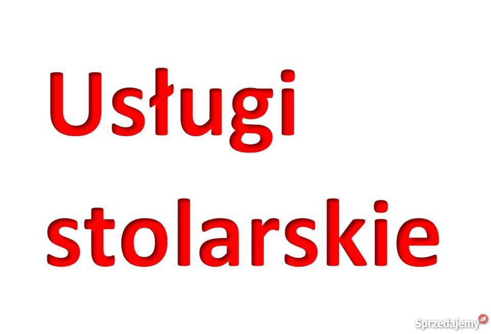 Usługi stolarskie meble naprawy stolarskie Poznań usługi budowlane