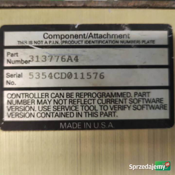 Komputer Sterownik ECU 313776A4 Case MX 270 Elektryka i zapłon Rolnictwo wielkopolskie Wilkowo