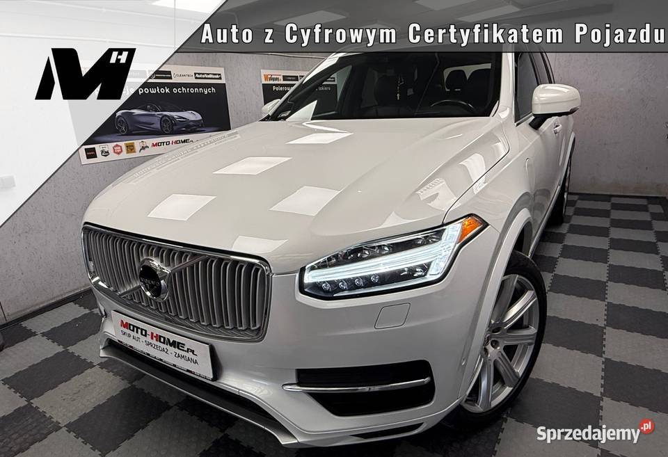Volvo XC 90 Inscription ACC T8 kamery 360 biała wielofunkcyjna kierownica wielkopolskie Poznań sprzedam
