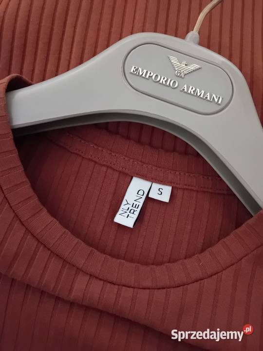 Sukienka brazowa prazkowana Warszawa